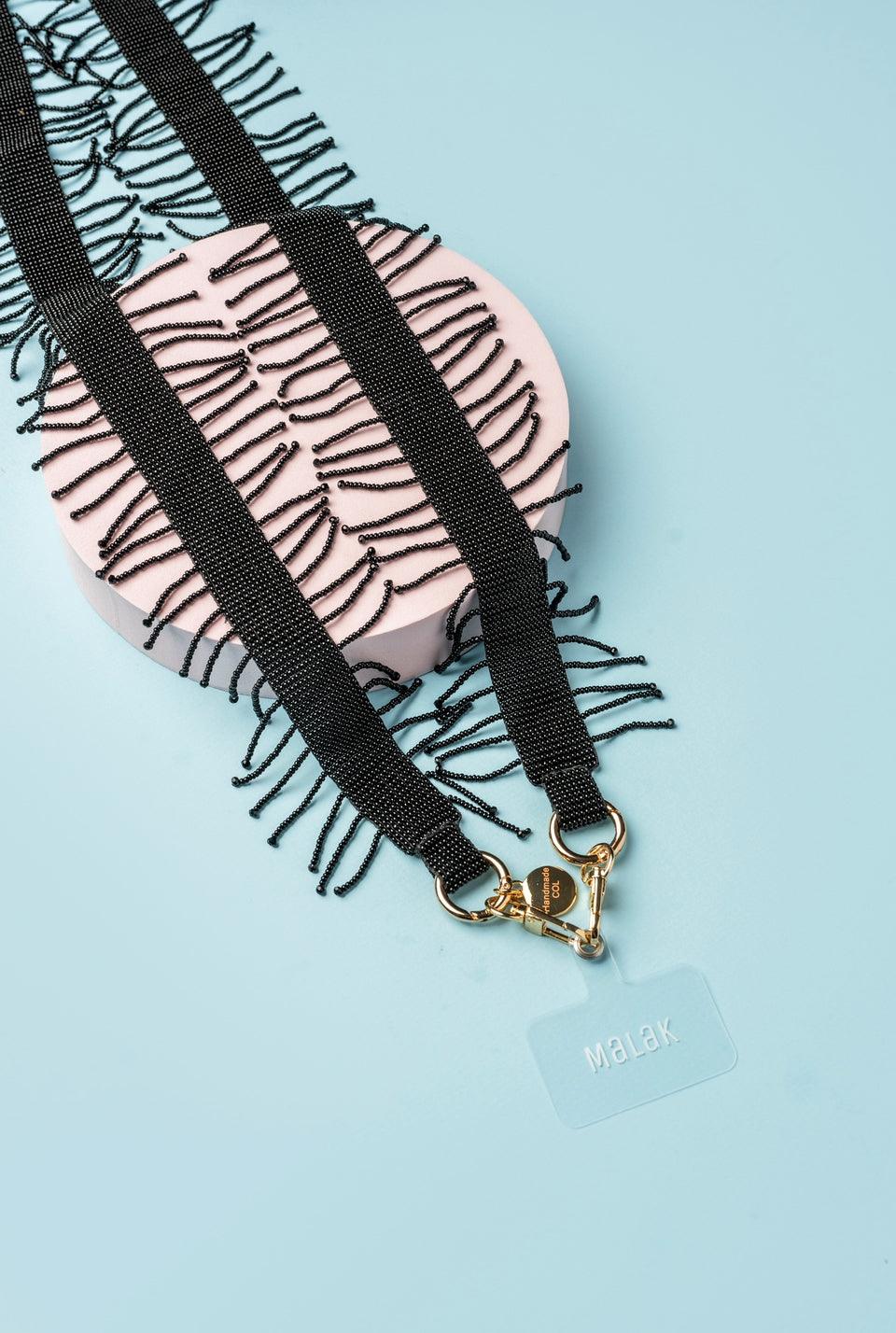 Strap Sofia (Flecos Negro) - Malak Colombia