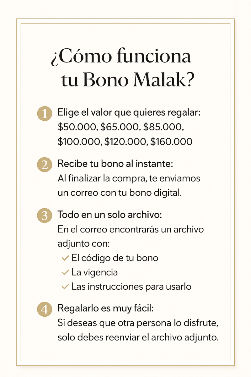 Tarjeta de regalo - Malak Colombia