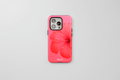 funda personalizada iPhone Tropical Flower en color rosa con diseño de flor