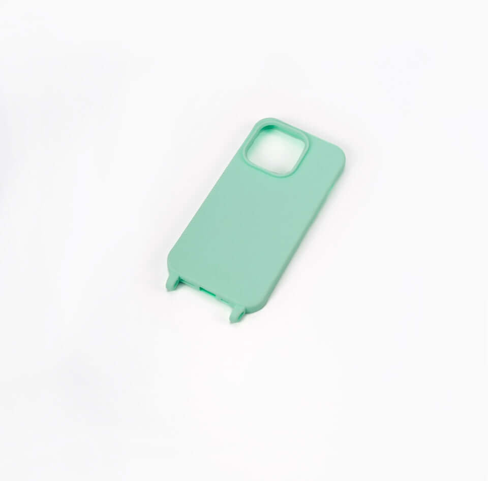 Funda de lujo para teléfono móvil Turquoise en color verde menta, hecha de silicona durable.