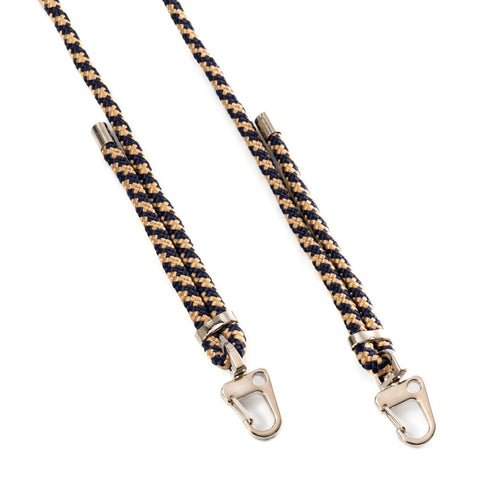 cordón ajustable para celular azul beige con diseño elegante y terminados de lujo